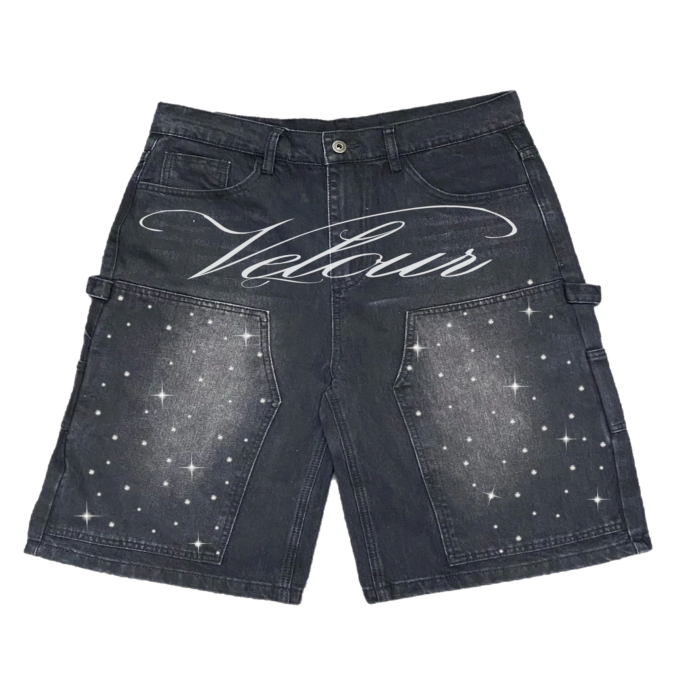 STAR STUD BAGGY JORTS
