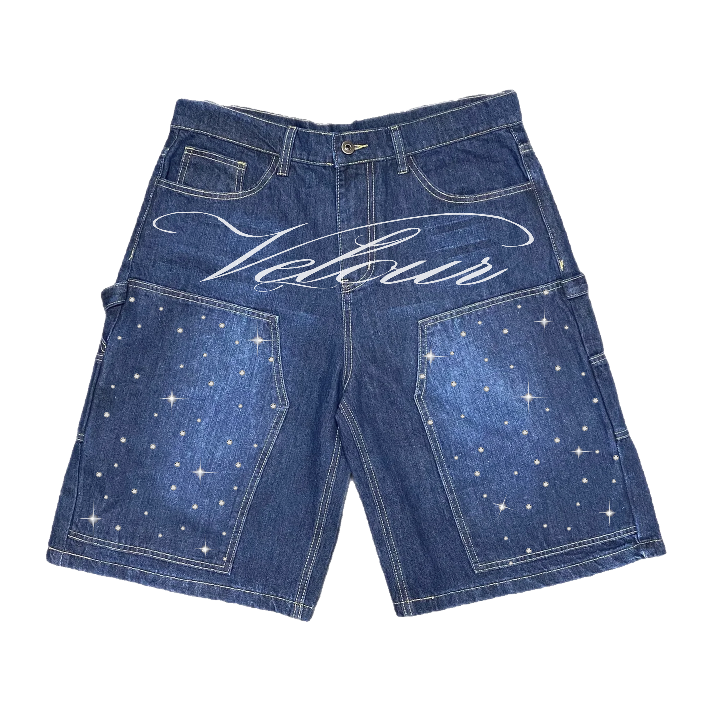 STAR STUD BAGGY JORTS